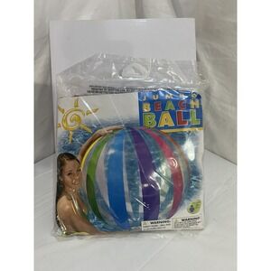 Intex Jumbo Beach Ball 42 Inch The Wet Set Stripes 2010  Rare #59065EP DETAILS